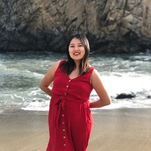 Red MIDI Button Up Dress